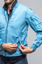Nauru Cargo Jacket In Cendre Blue - AXEL'S