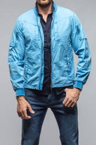 Nauru Cargo Jacket In Cendre Blue - AXEL'S