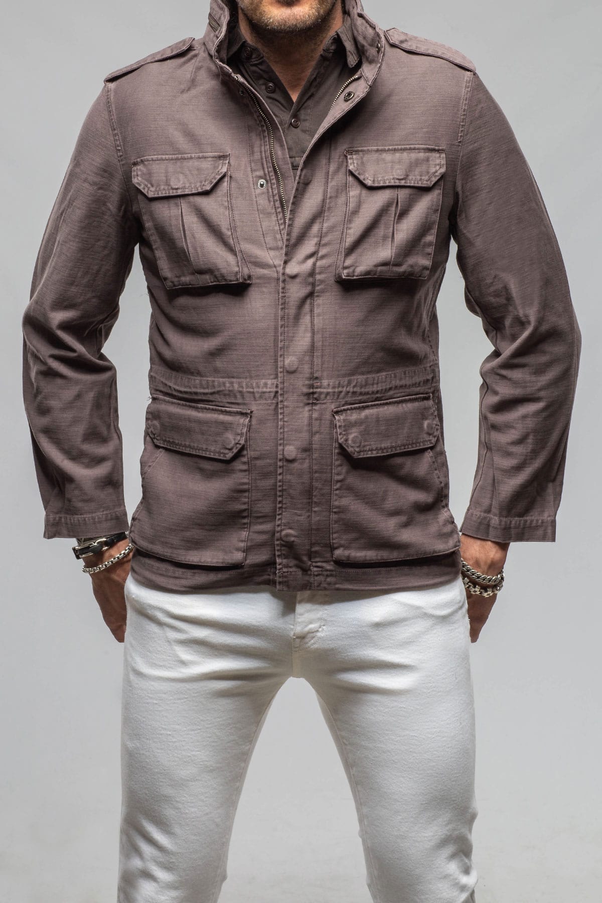 Savu Linen Jacket In Black Bean - AXEL'S