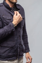Savu Linen Jacket In Dark Navy - AXEL'S