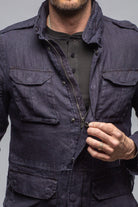 Savu Linen Jacket In Dark Navy - AXEL'S