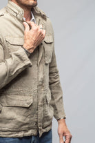 Savu Linen Jacket In Greige - AXEL'S
