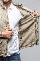 Savu Linen Jacket In Greige - AXEL'S