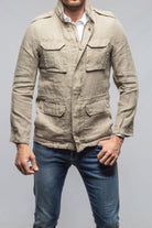 Savu Linen Jacket In Greige - AXEL'S