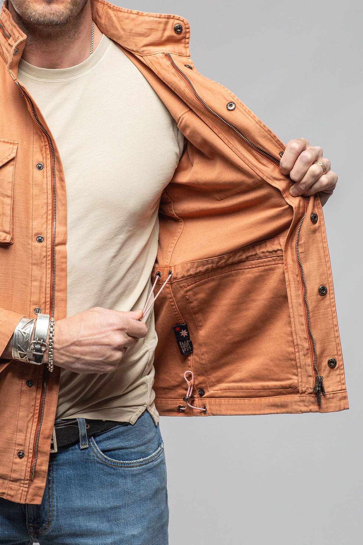 Savu Linen Jacket In Marmalade - AXEL'S