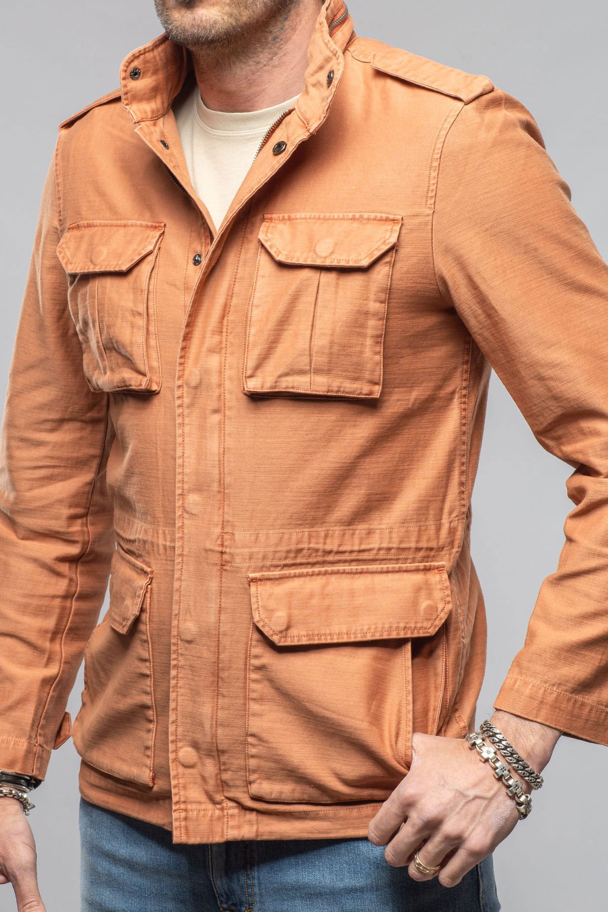 Savu Linen Jacket In Marmalade - AXEL'S