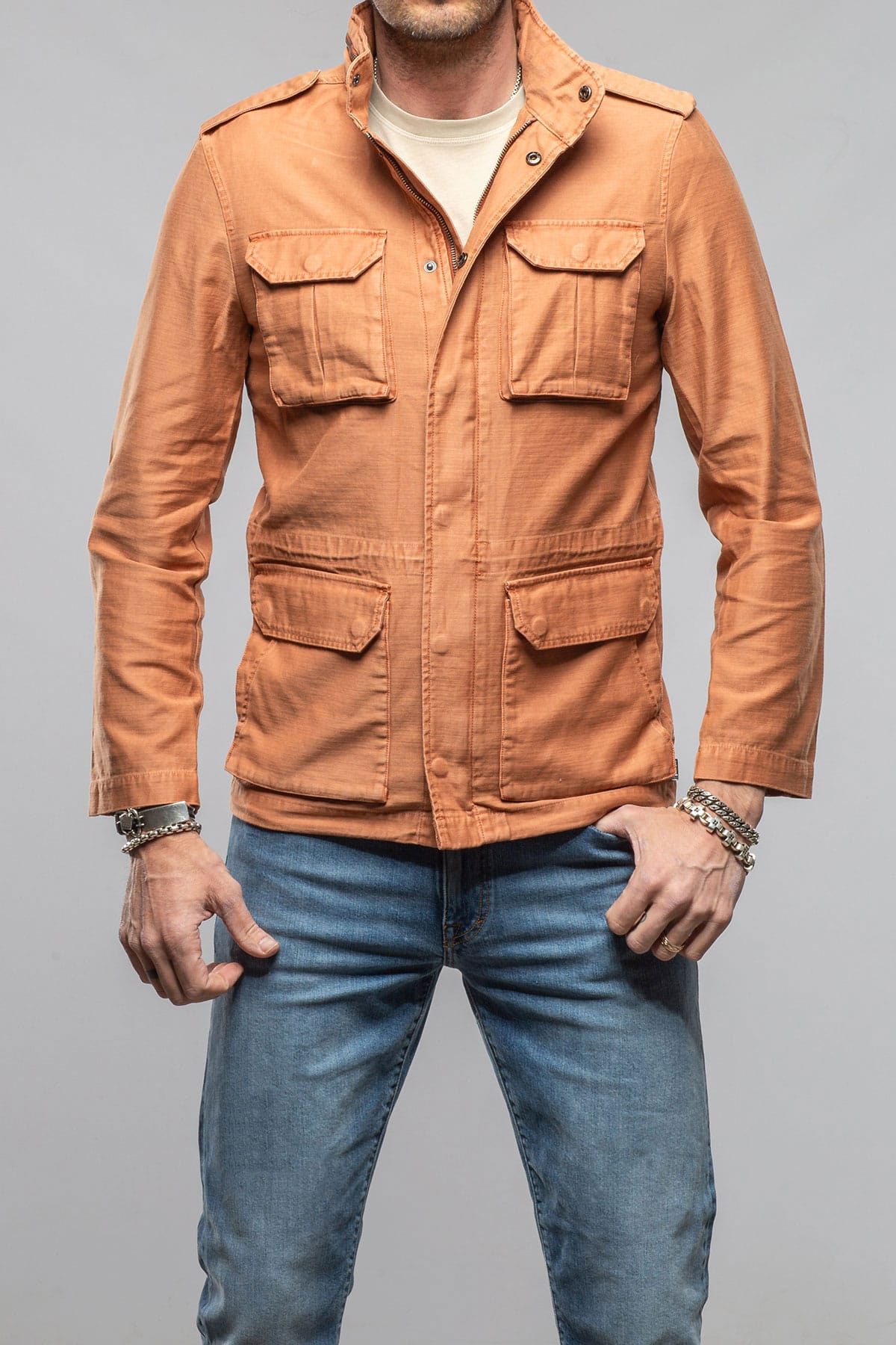 Savu Linen Jacket In Marmalade - AXEL'S
