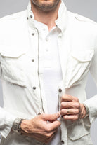 Savu Linen Jacket In White - AXEL'S