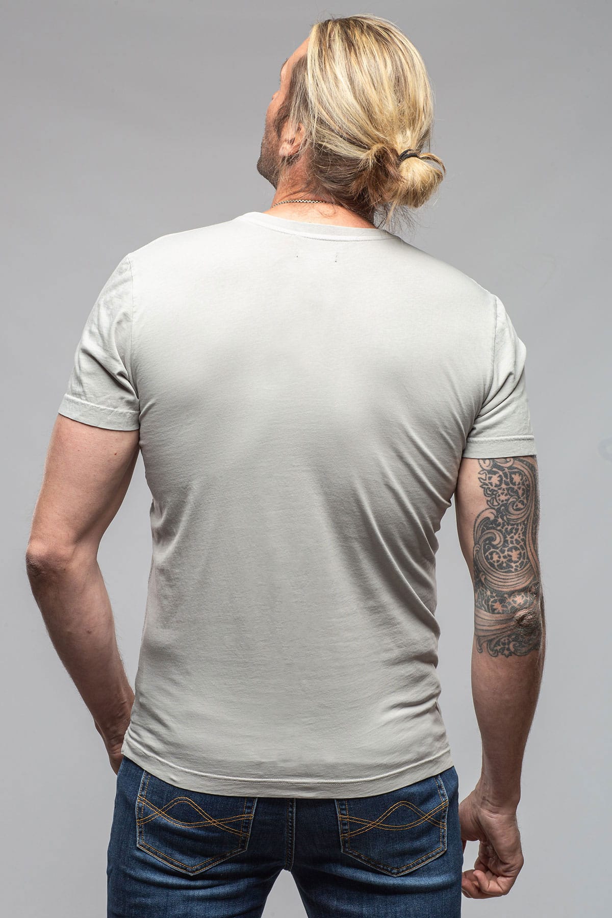 Siput SS Shirt In Grey Violet - AXEL'S
