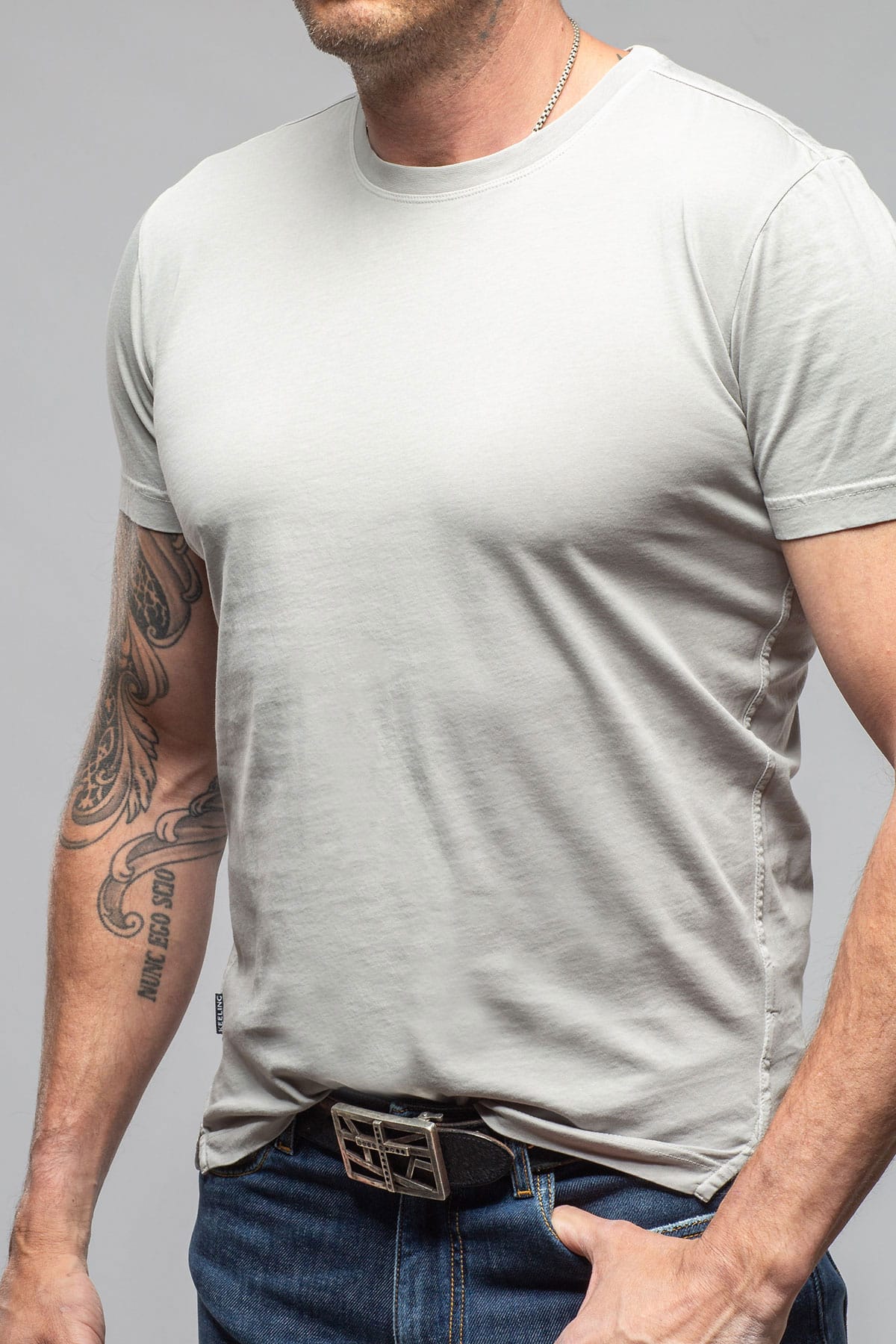 Siput SS Shirt In Grey Violet - AXEL'S