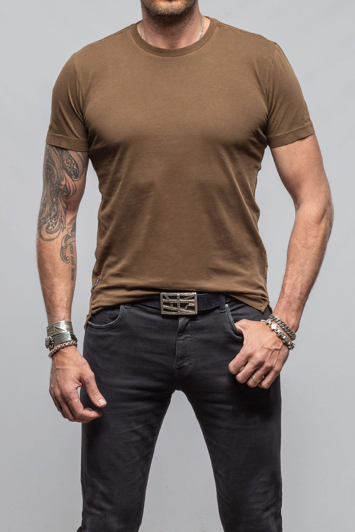 Keeling Siput SS Shirt In Mocha Mens - Shirts - T-Shirts