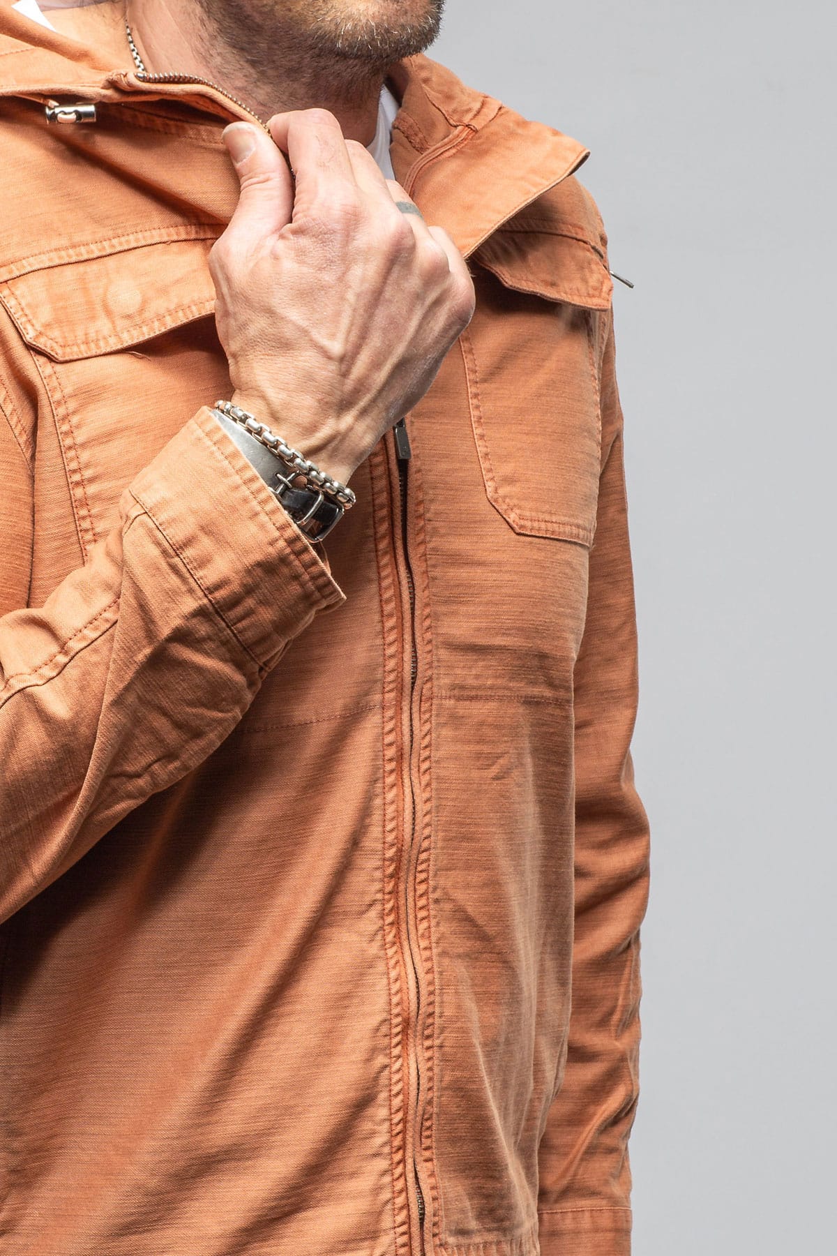 Taiwan Cargo Jacket In Marmalade - AXEL'S