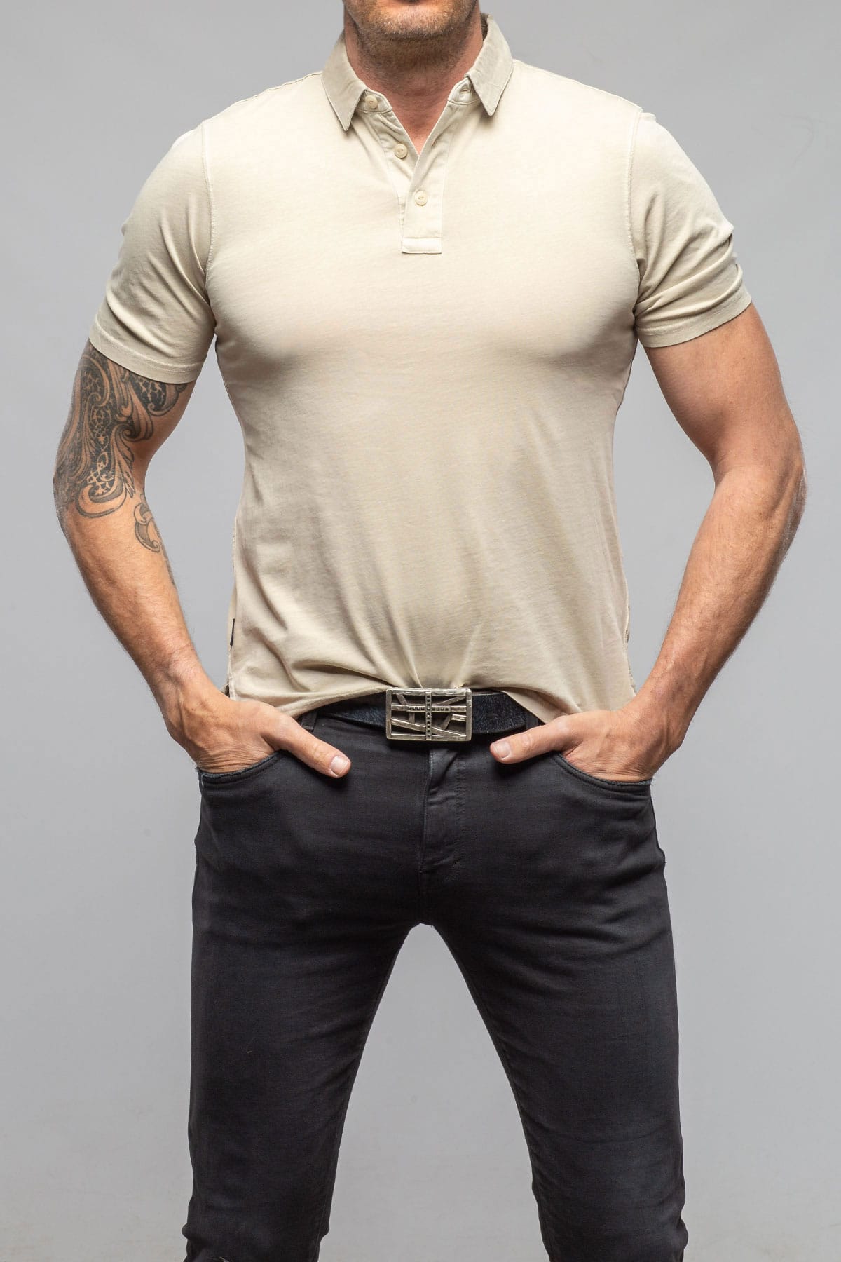 Tauranga Polo In Khaki - AXEL'S