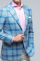 Cassis Blue and White Check - AXEL'S