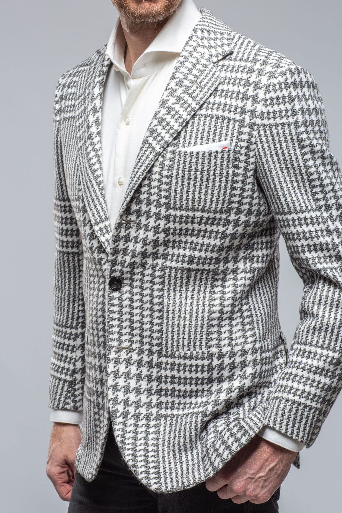 Hanan Cashmere Sport Coat in Grey - AXEL'S