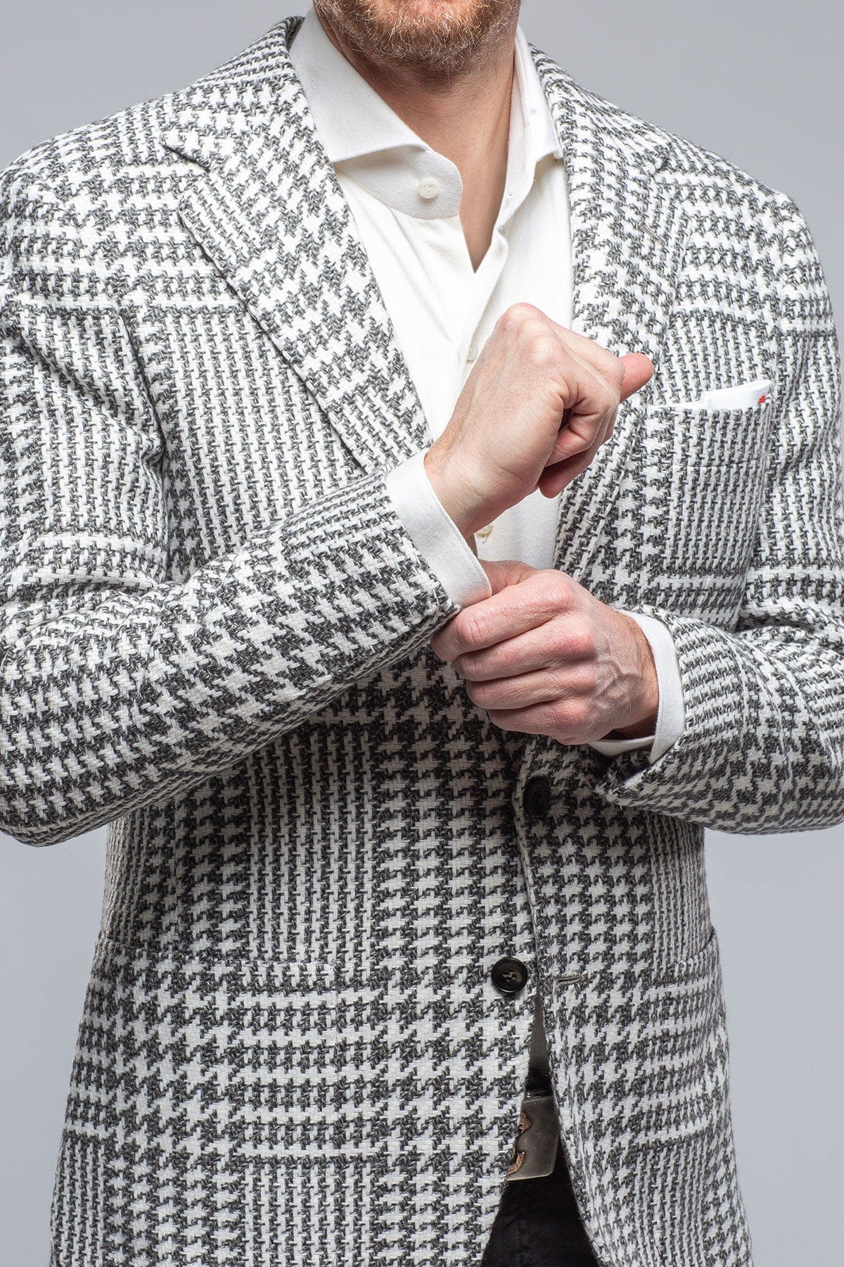 Hanan Cashmere Sport Coat in Grey - AXEL'S