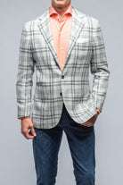 Porquerolles Grey Checked Jacket - AXEL'S