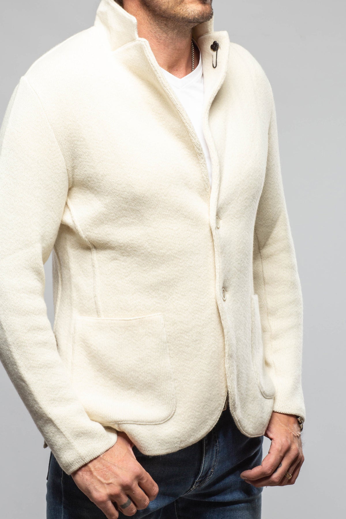 Lardini K2 Cashmere Sweater Jacket Mens - Sweaters
