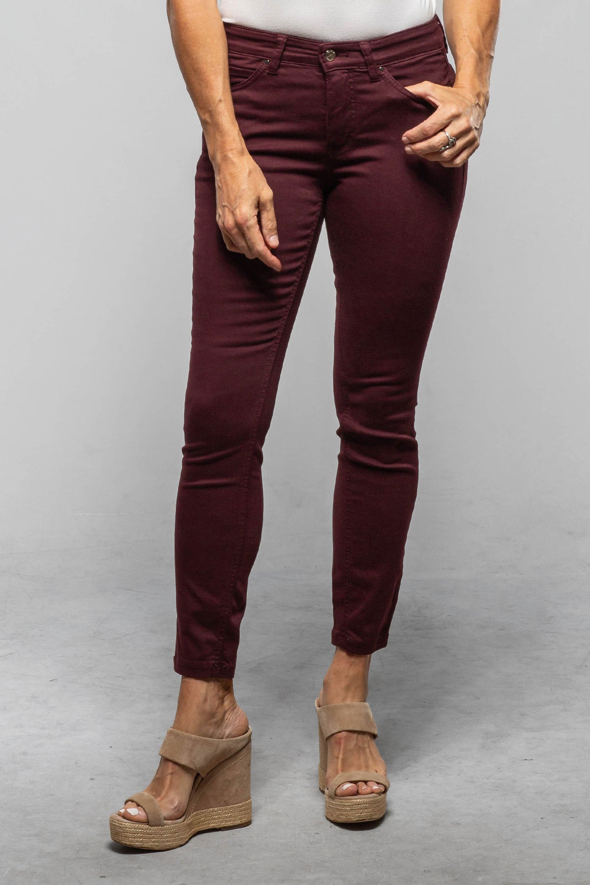Mac Jeans MAC Dream Skinny In Bordeaux Ladies - Pants - Jeans