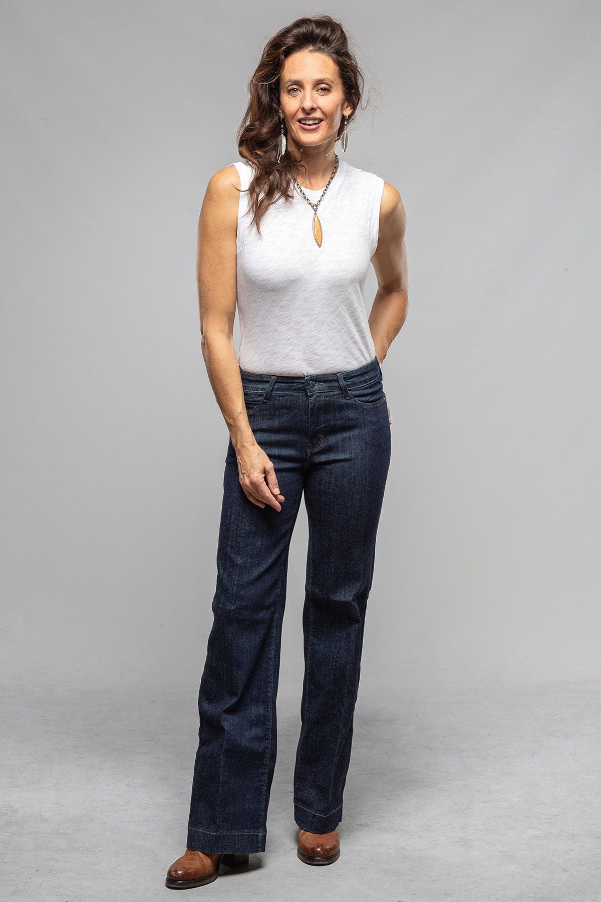 Mac Jeans MAC Dream Wide Authentic In Fashion Rinsed Ladies - Pants - Jeans