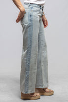 MAC Flow Wide In Striped Sassy Mid Blue - AXEL'S