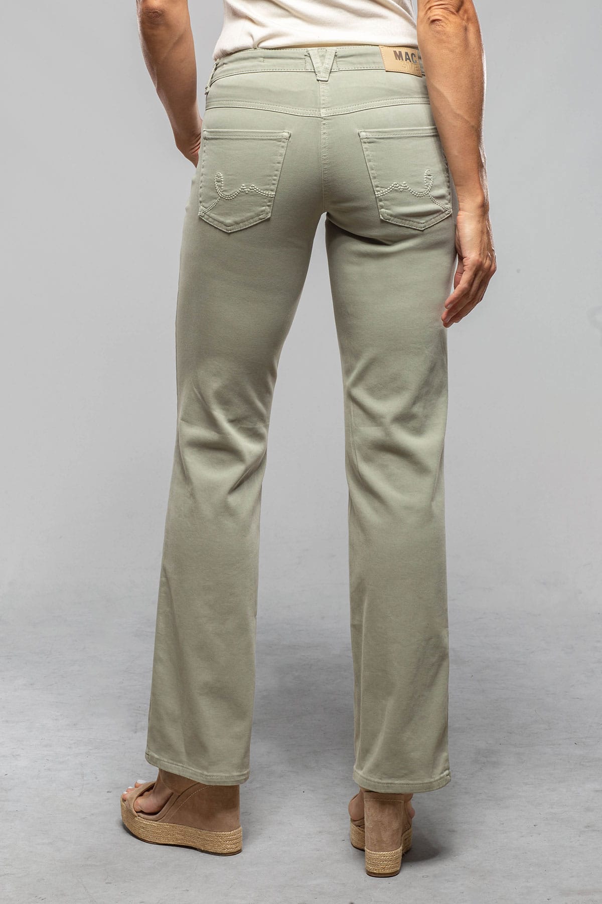 Mac Jeans MAC Laura Authentic High Stretch Gabardine In Dried Rosemary Ladies - Pants - Jeans