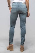 MAC Rich Slim In Blue Stripes Destroyed - AXEL'S