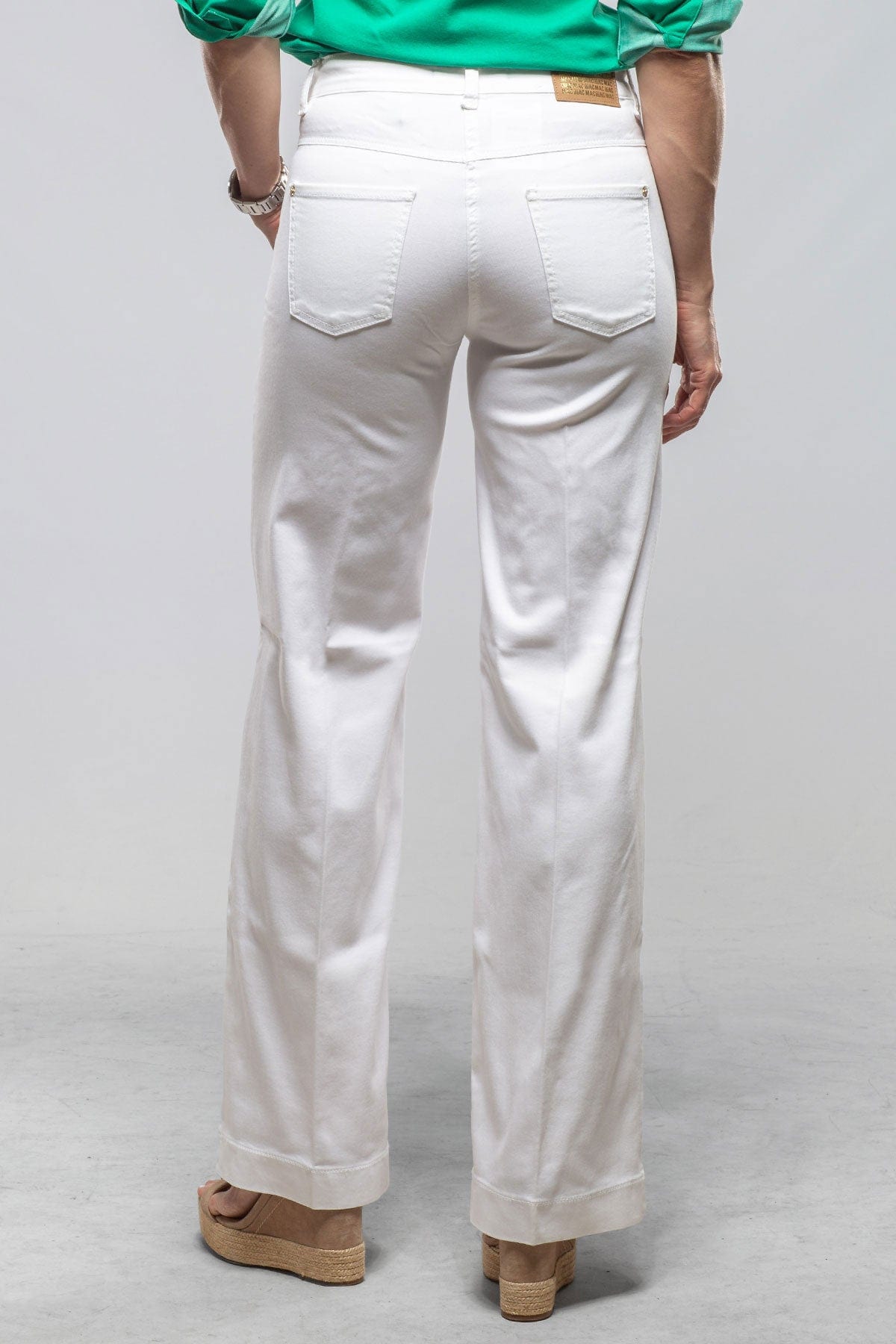MAC Wide Authentic Stretch Denim In White - AXEL'S