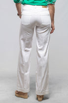 MAC Wide Authentic Stretch Denim In White - AXEL'S