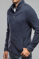 Calderwood Garment Dyed Shirt Jacket In Blue - AXEL'S