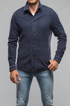 Calderwood Garment Dyed Shirt Jacket In Blue - AXEL'S