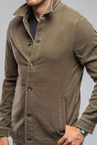 Calderwood Garment Dyed Shirt Jacket In Olive - AXEL'S