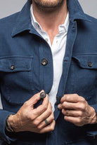 Chinaco Safari Jacket In Navy - AXEL'S