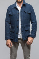 Chinaco Safari Jacket In Navy - AXEL'S
