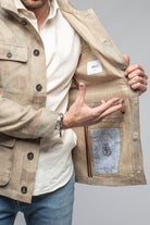 Cuervo Safari Jacket In Printed Canvas - AXEL'S