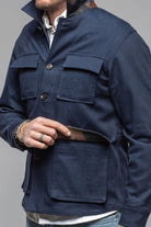 Olmeca Safari Jacket In Navy - AXEL'S