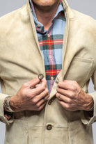 Cosmin Blazer In Altleder Hell - AXEL'S