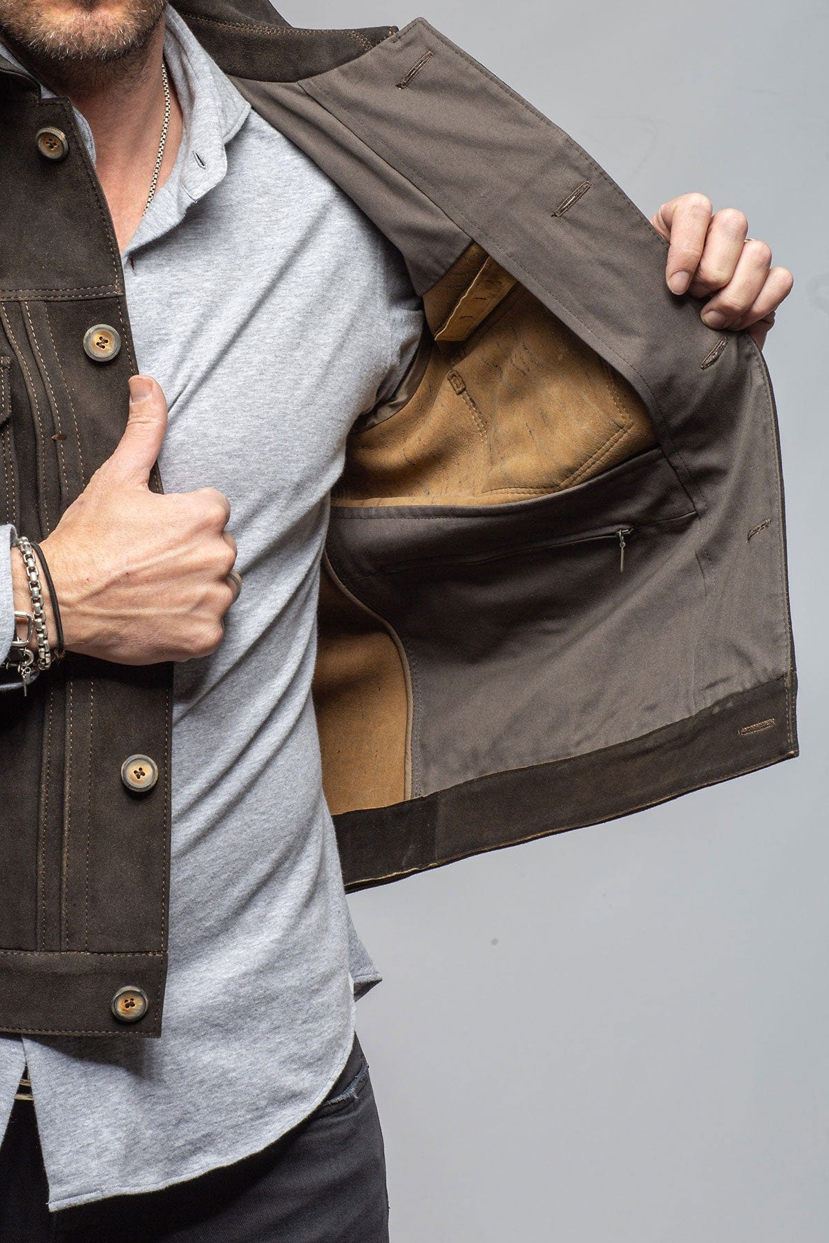 Meindl Dawson Deerskin Jacket Mens - Outerwear - Leather