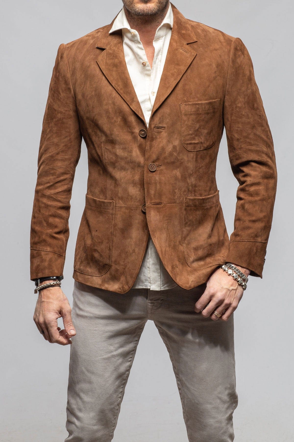 Meindl Woodford Blazer In Tobacco Mens - Outerwear - Leather