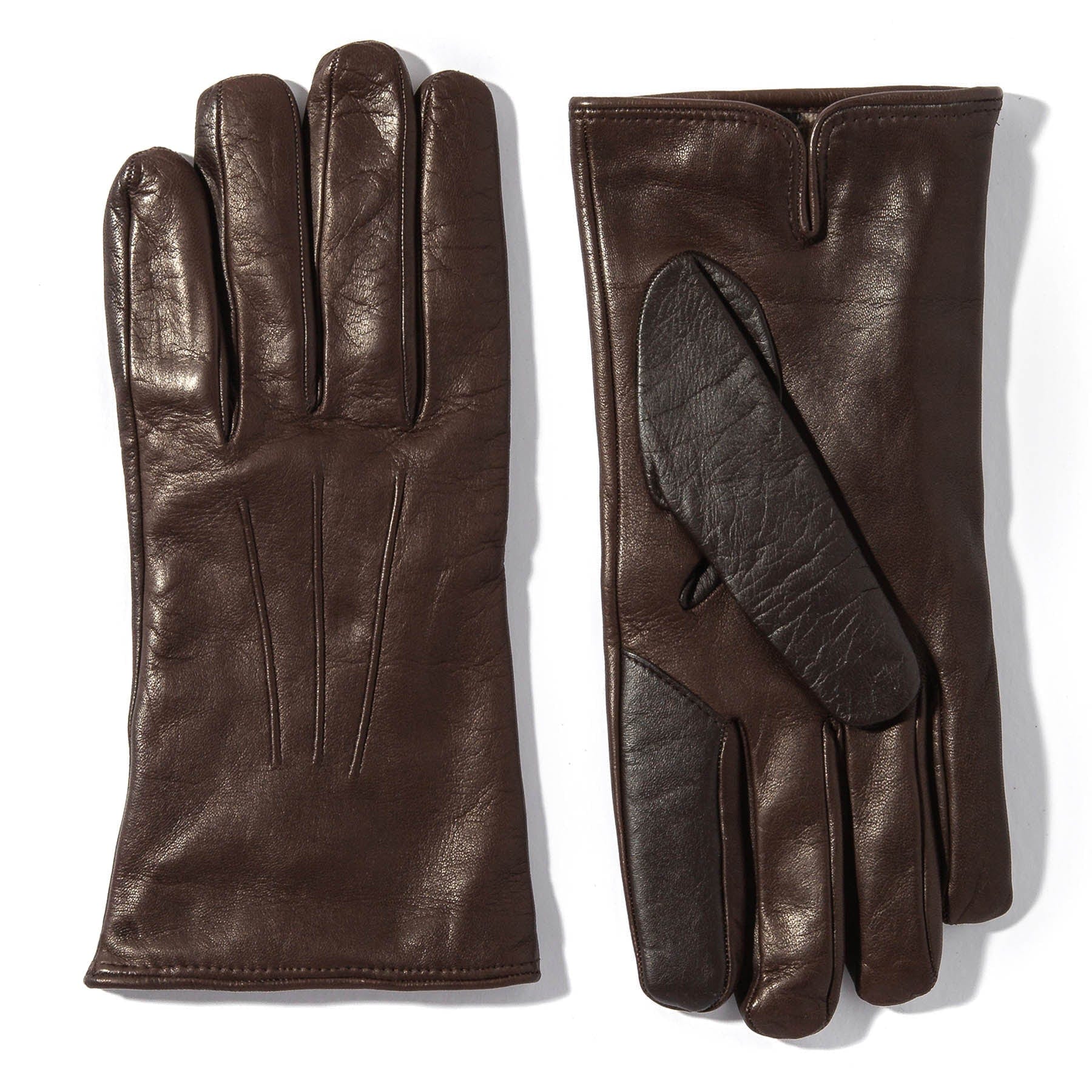 Parigi Nappa Touch Gloves In Dark Brown - AXEL'S