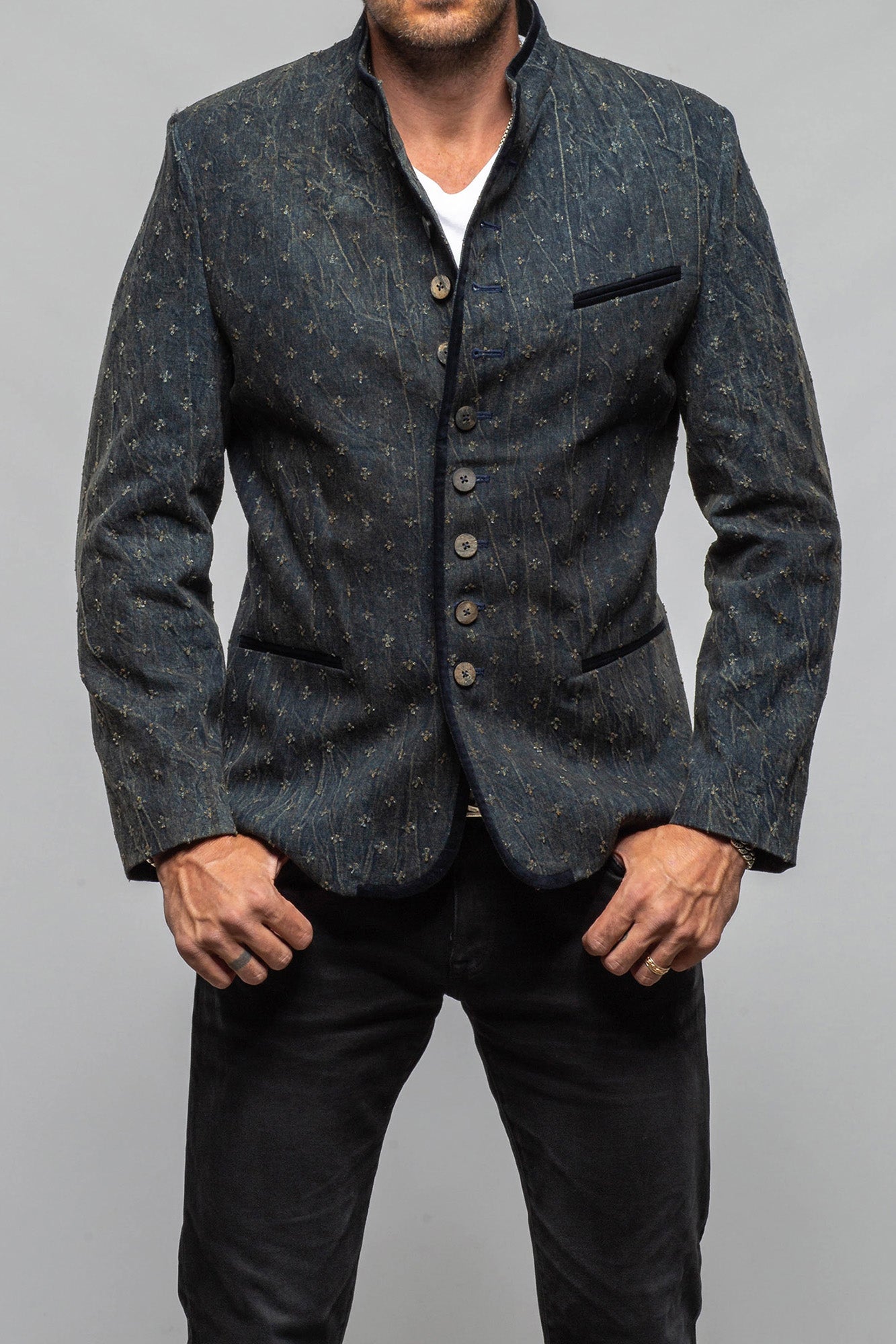 Mothwurf Anthorn Jacket In Denim Mens - Tailored