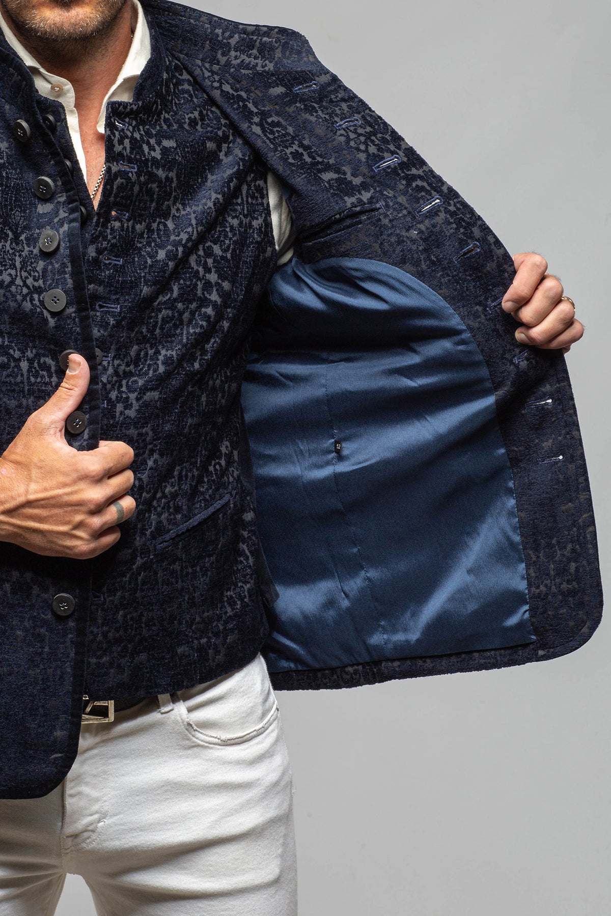 Dellmont Jacket In Blue Marine - AXEL'S