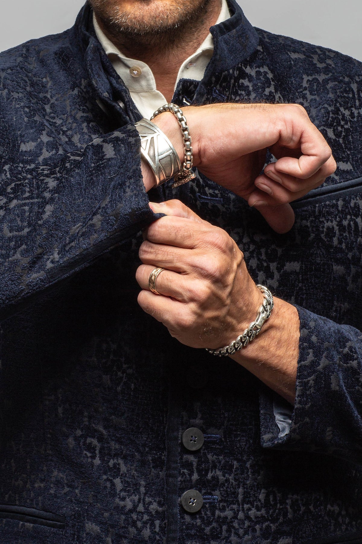 Dellmont Jacket In Blue Marine - AXEL'S
