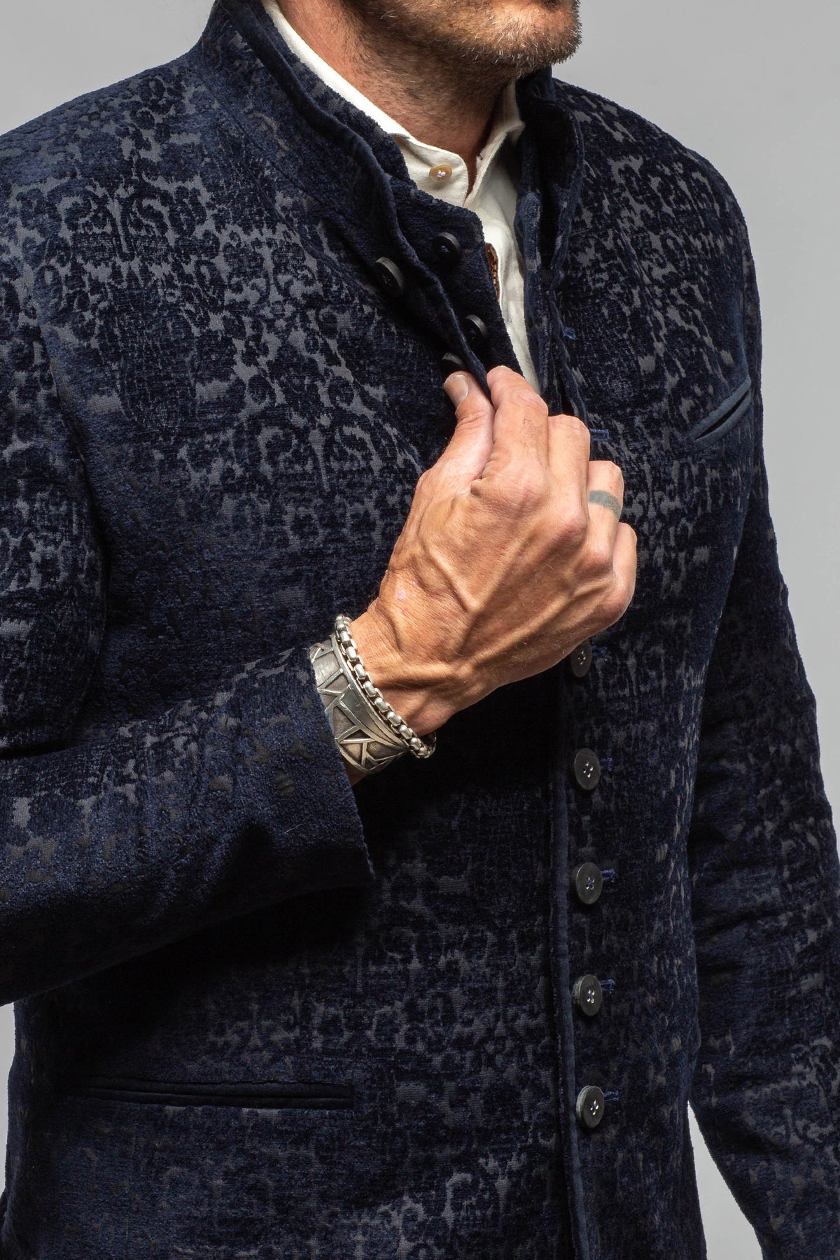 Dellmont Jacket In Blue Marine - AXEL'S