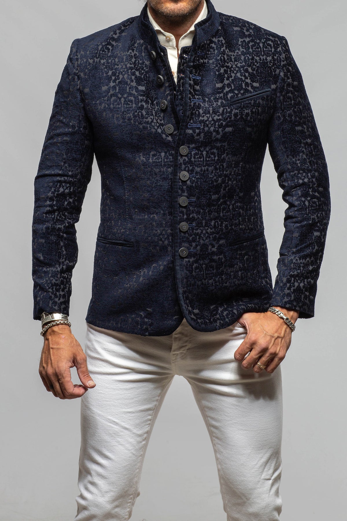 Dellmont Jacket In Blue Marine - AXEL'S