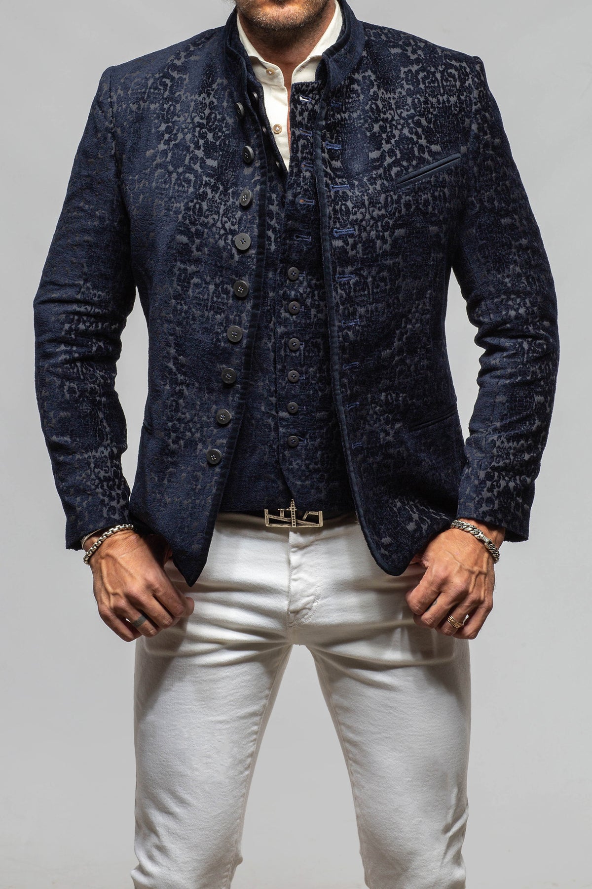 Dellmont Jacket In Blue Marine - AXEL'S