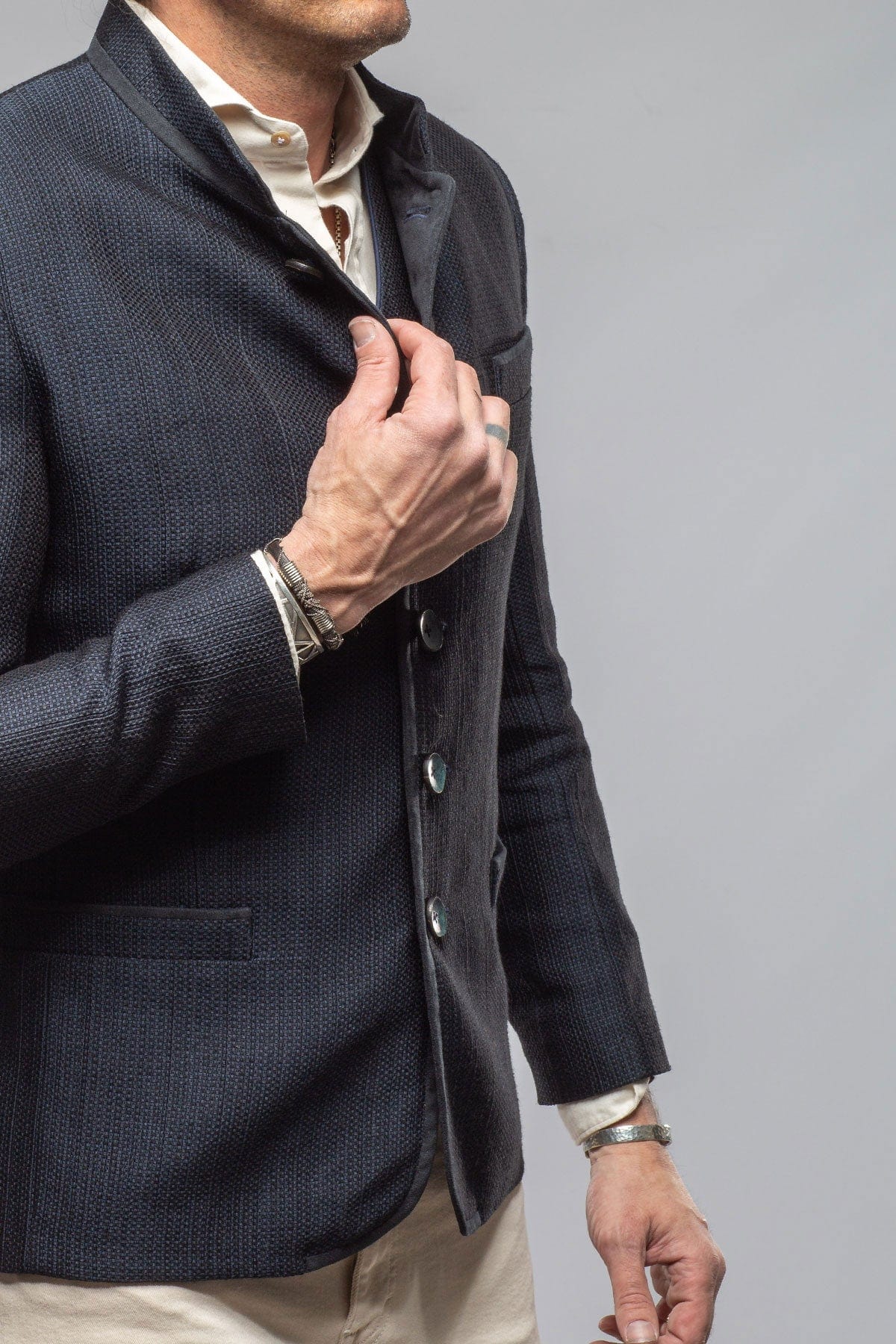 Hans Jacket In Marine - AXEL'S