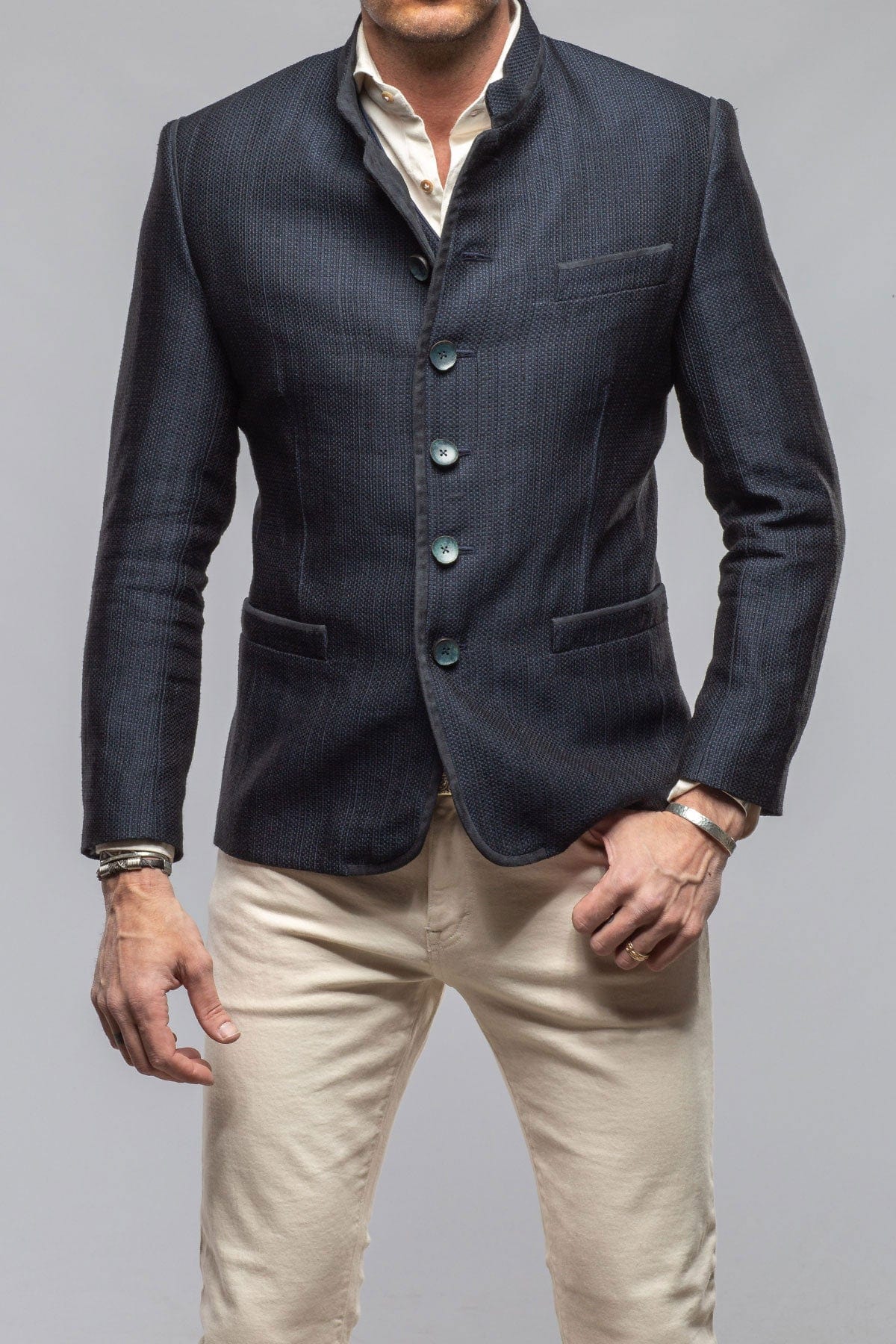 Hans Jacket In Marine - AXEL'S