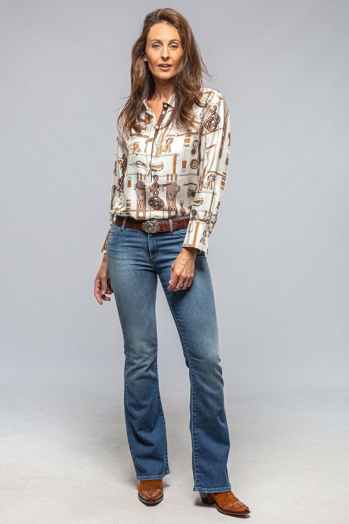 Equestrian Silk Blouse - AXEL'S