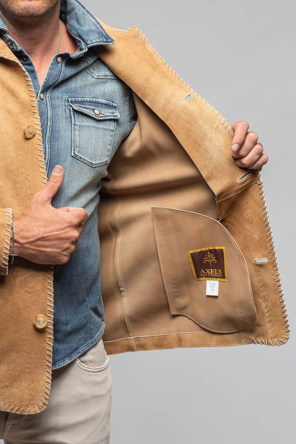 Red Stone Collection Autodromo Nazionale Monza In Palomino Mens - Outerwear - Leather